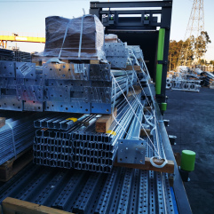 Stainless steel sheet truck loading