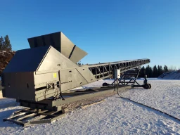 Bulk loading conveyor-stacker