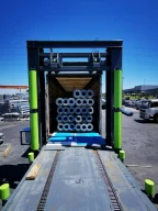 Steel pipe truck loading