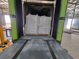 Container loading with big bags