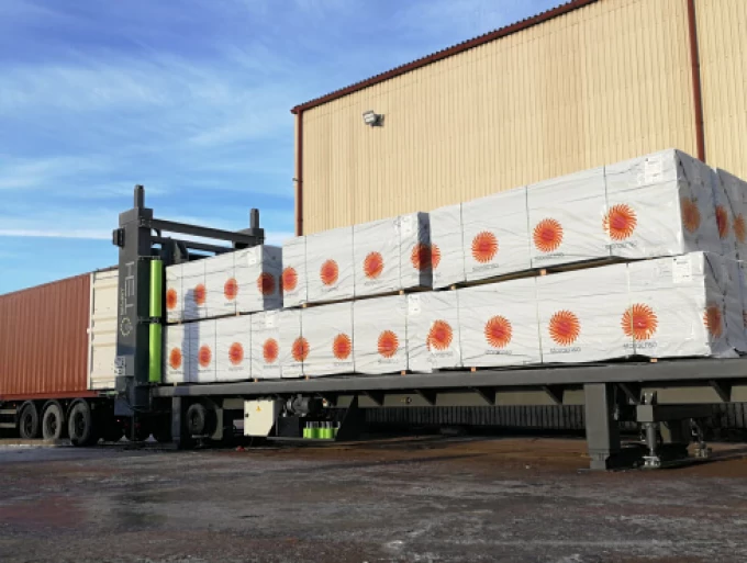 Container loading system at Stora Enso