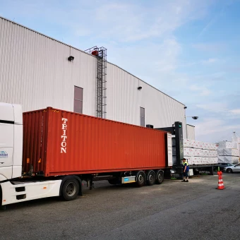 Container loading system at Stora Enso